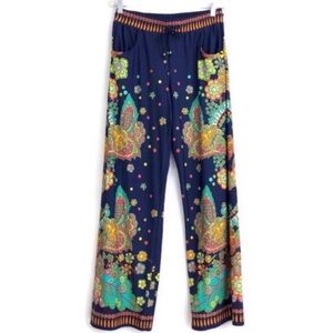Nanette Lepore Swim Lounge Wide Floral Pant M